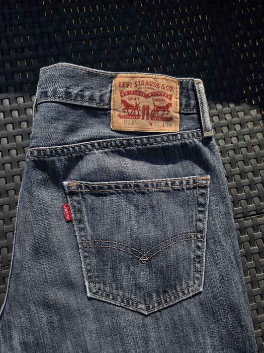 Levi's 511, Levis 511, 33 34, W33 L34, granat, szary jeans