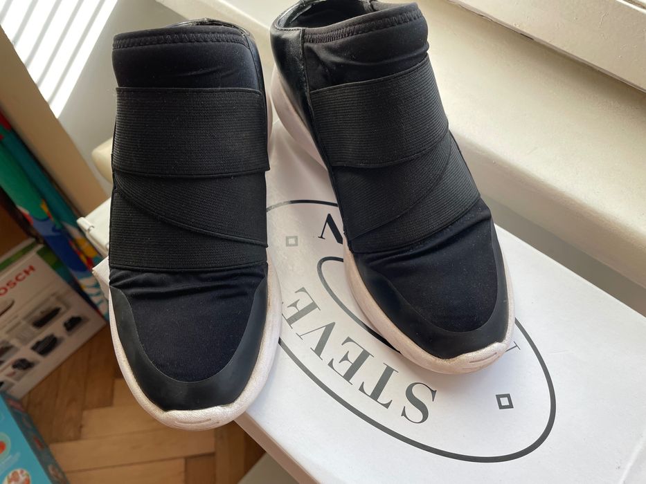 Кросівки Steve Madden оригінал з відкритою пʼятою чорні кеди