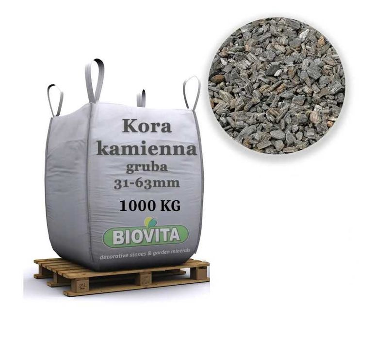 Kamień dekoracyjny ogrodowy KORA KAMIERNNA GNEJS 31-63mm Big Bag TONA
