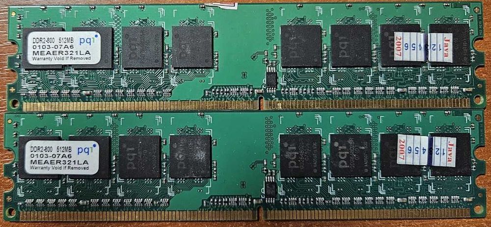 Пам'ять DDR2 PQI 2x2 Gb 800
