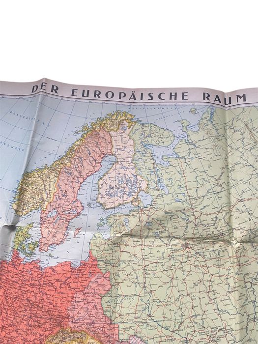 Podręczna plecakowa mapa  Wehrmacht Europa 1944