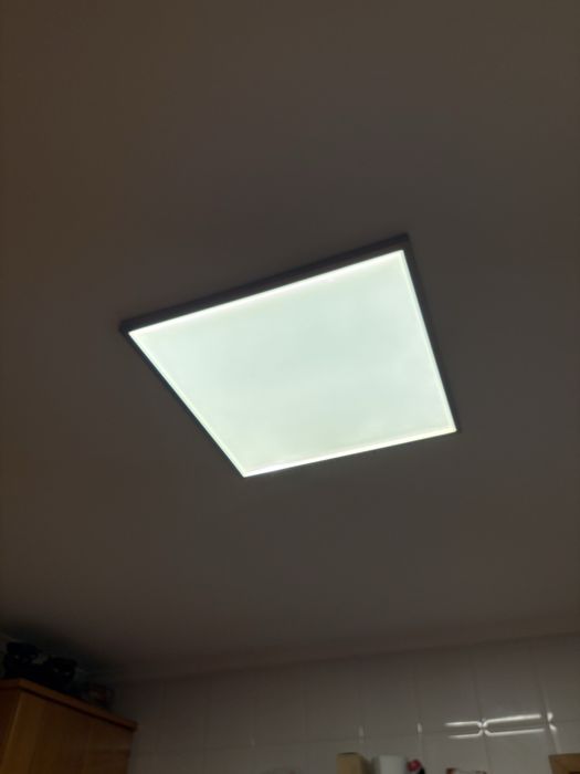 Painel LED NOVO com aro branco ou níquel embalado