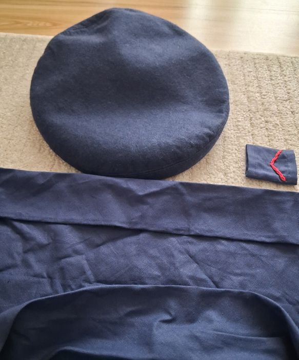 Beret harcerski ZHP 2 chusty pierścień