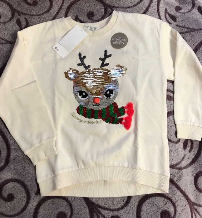 Світшот з паєтками-перевертнями H&M, 6-8 років