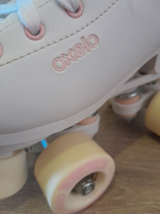 Patins de 4 rodas - criança  - Quad 100 branco