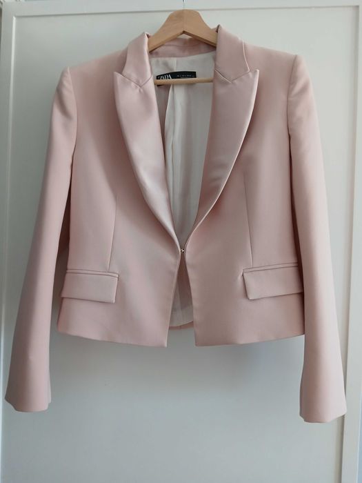 Casaco blazer  rosa L da Zara NOVO