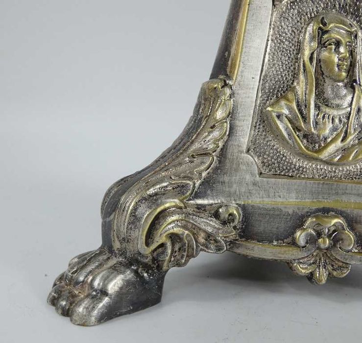 LICHTARZ świecznik mosiądz Jezus Maryja Serce Jezusa 50 cm