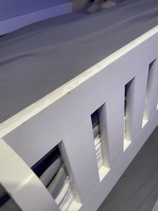 Łóżko pietrowe kolor biały