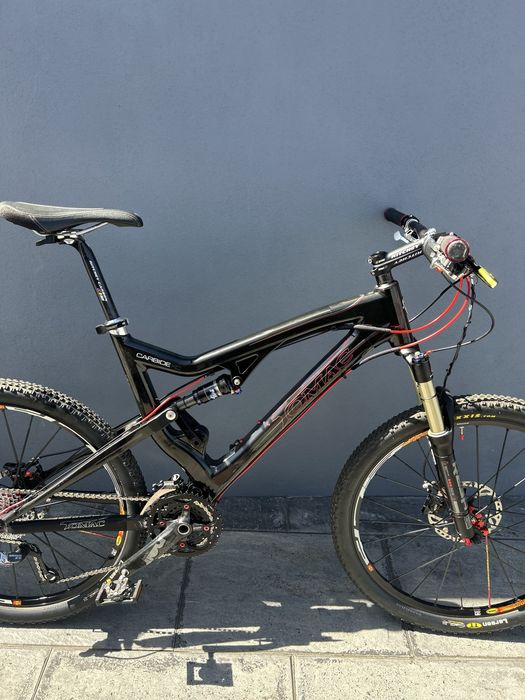 Tomac Carbine Full Suspension MTB 26” Large Carbon Mountain Bike .