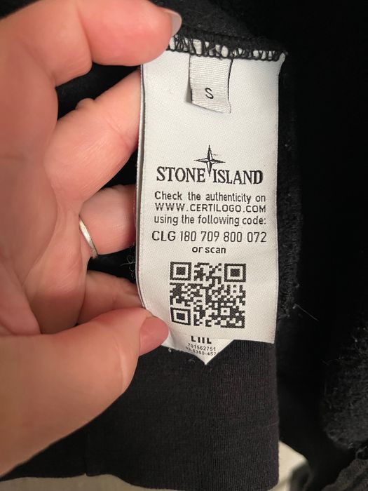 зіп-худі під бренд Stone Island чорного кольору без патча