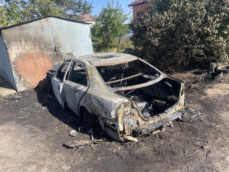 после пожара mercedes 211
