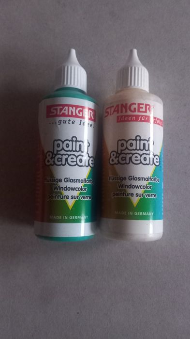 Farbki biały i zielony całość