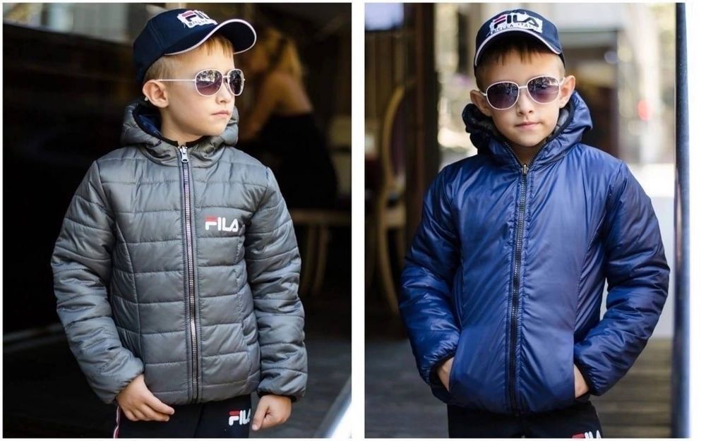 Детская теплая двухсторонняя куртка/Дитяча тепла двостороння куртка FL