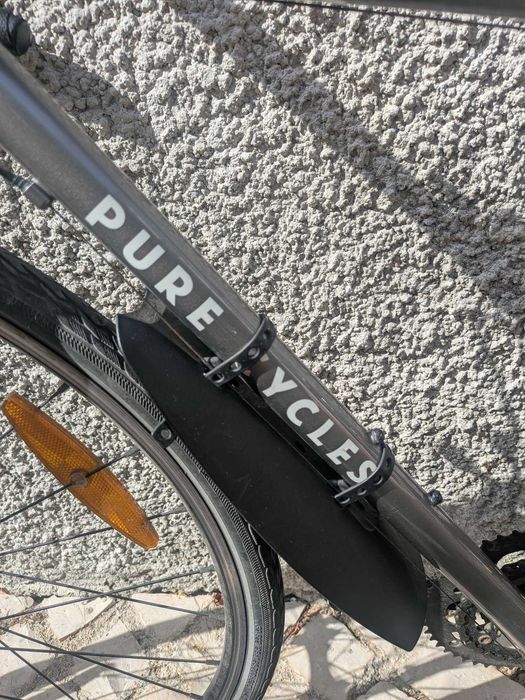 Vendo bicicleta de estrada Pure Cycles, tamanho 49 cm, com quadro principal em aço Chromoly (cromoly).