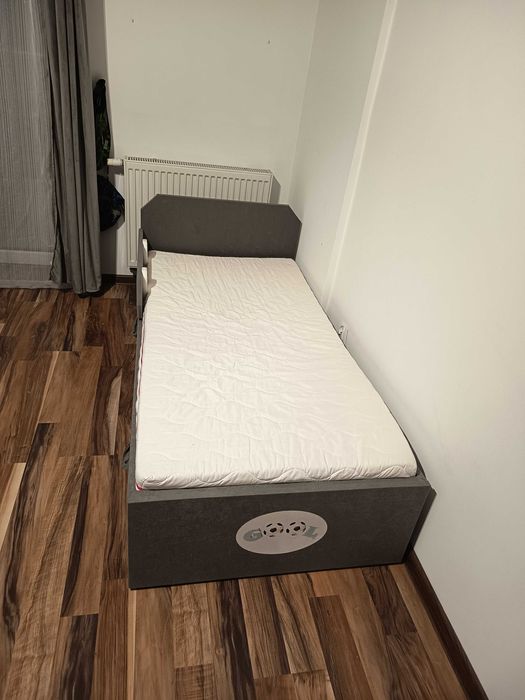 Łóżko dziecięce 80x160 z wysuwanym spaniem.