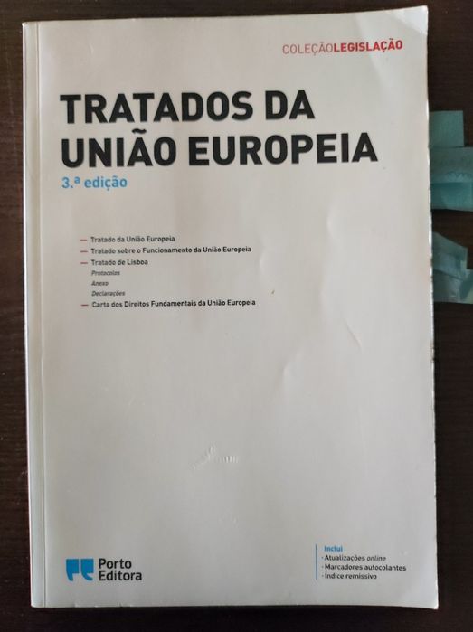 3 livros Fiscal, tratados da união europeia e constituição
