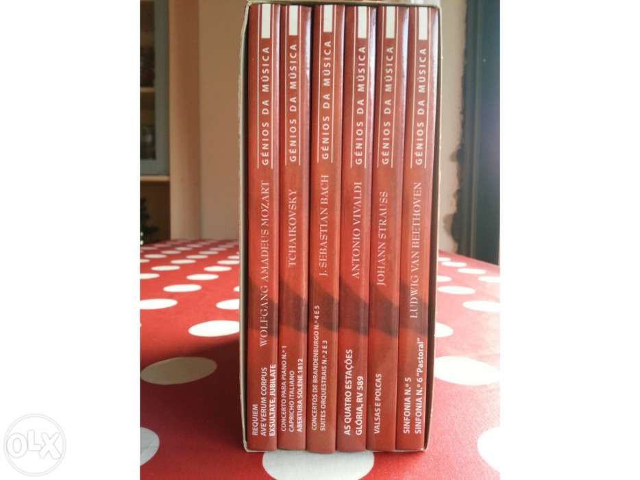 Os Génios da Música 6 CD´s mais guias de audio
