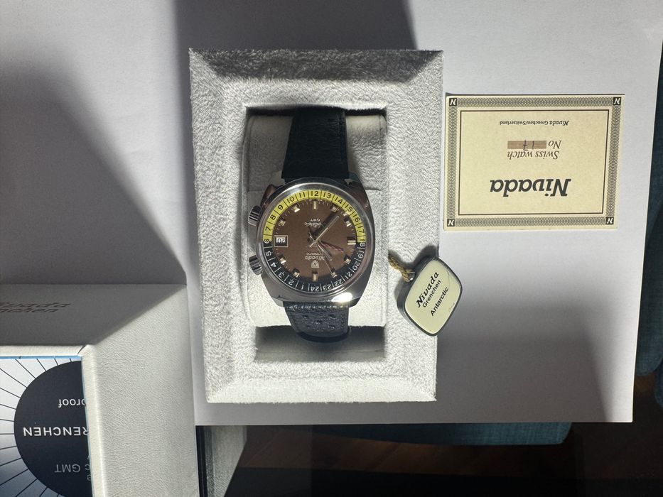 Relógio Automático Nivada ANTARCTIC GMT - TROPICAL ed. limitada 100 exemplares (novo)