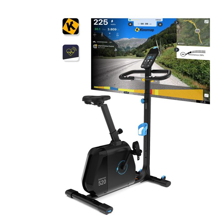Bicicleta estática EB520 Autoalimentada e Conetada às aplicações de