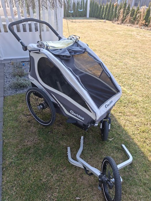 Przyczepka rowerowa  qeridoo kidgoo 2 amortyzacja