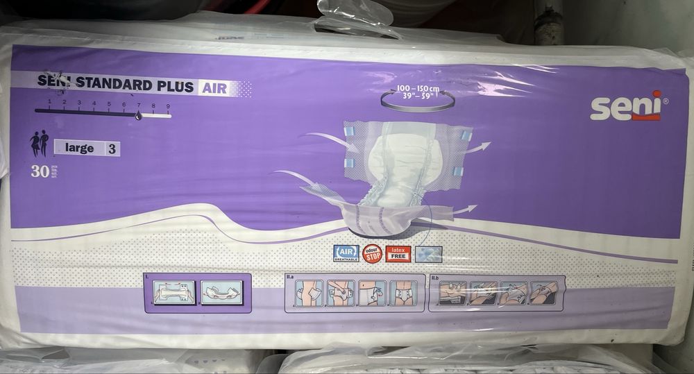 Памперси для дорослих Seni Super Plus Large 30 штук