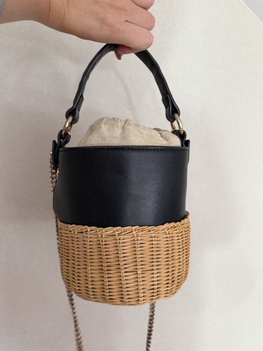 Torebka Zara koszyk rattan