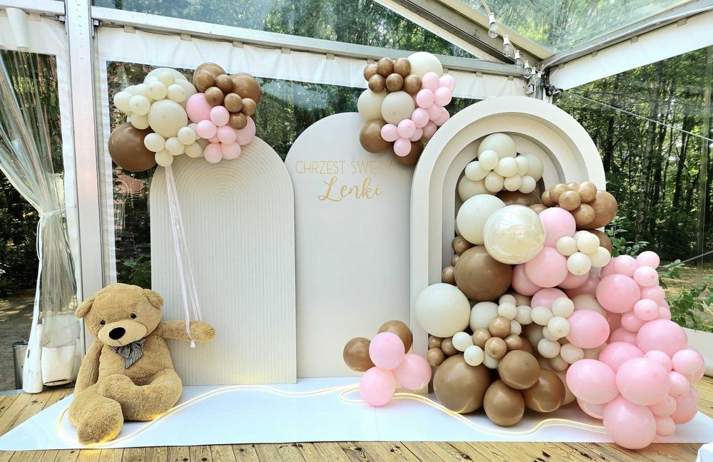 Ścianka balonowa komunie chrzest urodziny
