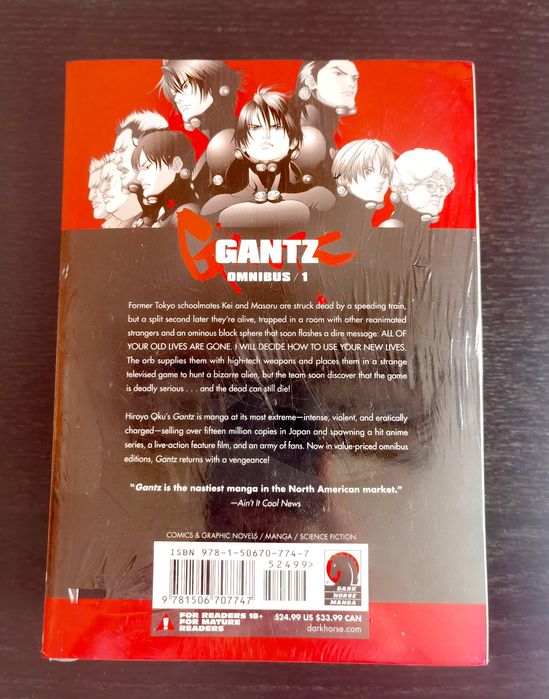 Prison School 11 /011 e 10 /010, Gantz Omnibus 1 Hentai Manga Selado