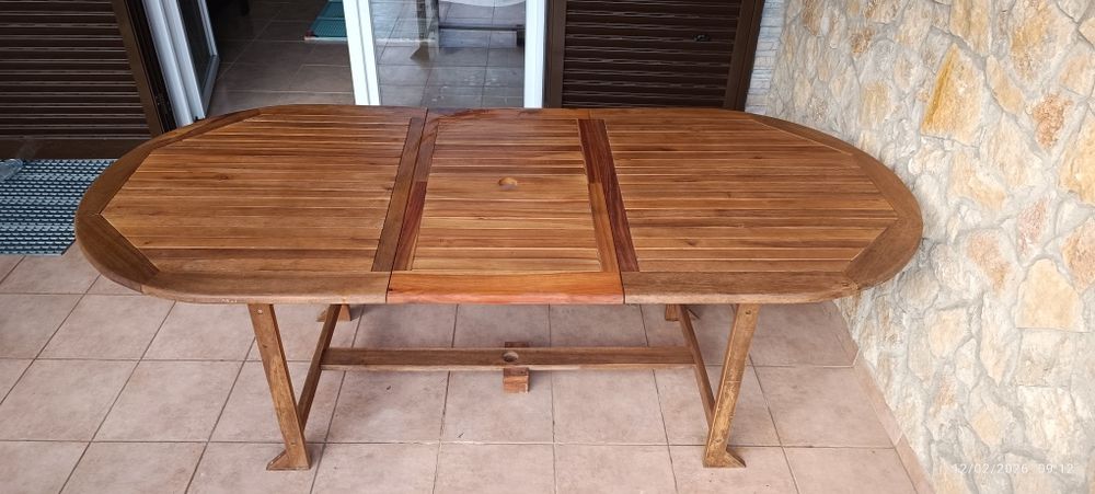 Mesa  de madeira rústica -12lugares