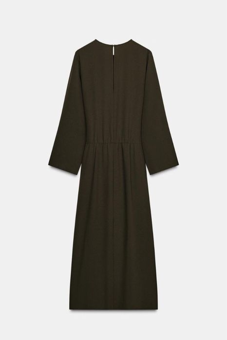 Сукня міді зі складками zara