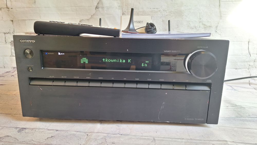 Mocny Onkyo TX-NR929 Wi-Fi BT 4k THX Spotify  ARC