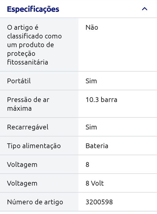 Bomba eletrica de ar
