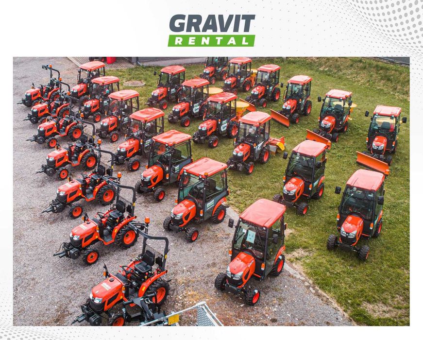 Wynajem zimowy traktorków do odśnieżania KUBOTA - CAŁA POLSKA