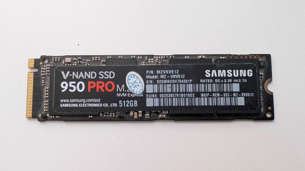 Samsung 950 Pro 512Gb MLC V-NAND ssd