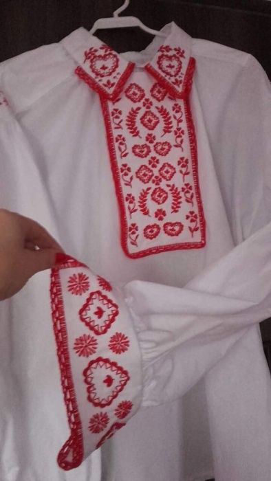 Ręcznie haftowana koszula męska sądecka, lachowska, regionalna