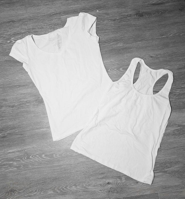 Zestaw białych bluzeczek S/M