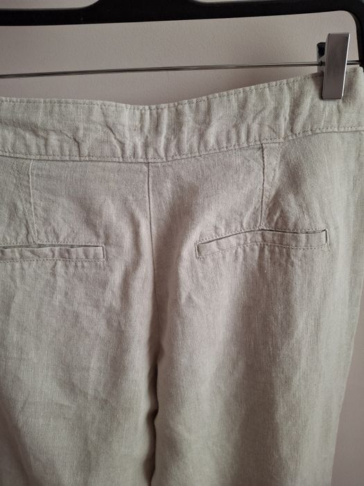 Штани бежеві натуральний льон р.L,Next