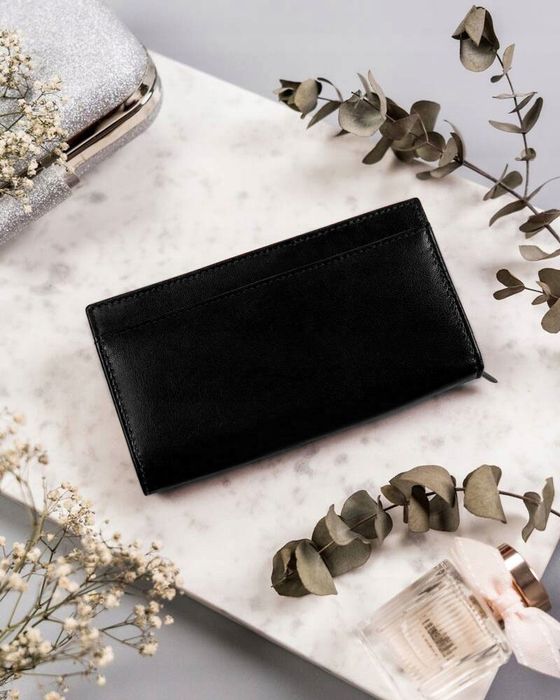 duży, skórzany portfel damski na zatrzask - 4u cavaldi