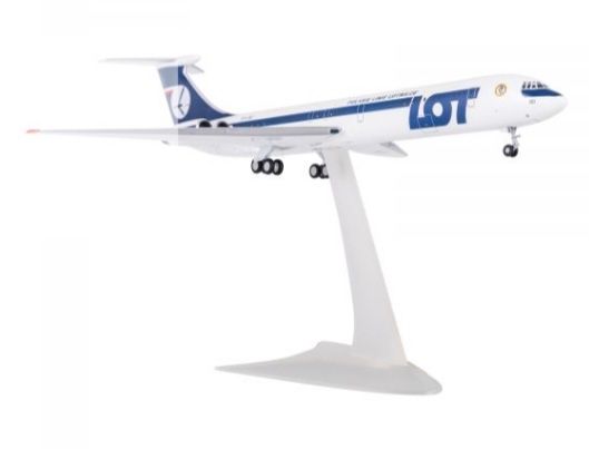 IŁ-62M PLL LOT metalowy herpa 1:200 duży!!!