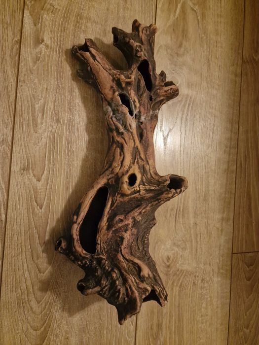 Korzeń ceramiczny + lampka do akwarium