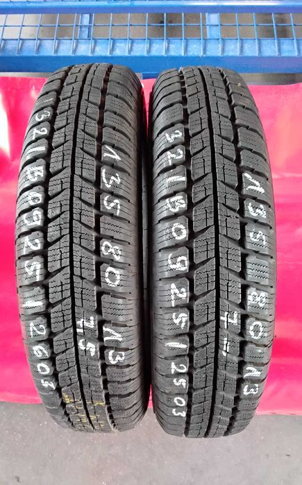 2szt opony zimowe używane 135/80R13 Barum Polaris W-wa