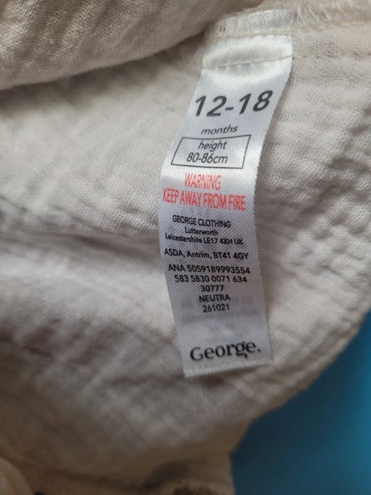 Nowe rampersy muslinowe 2szt. dla chłopca rozm.86