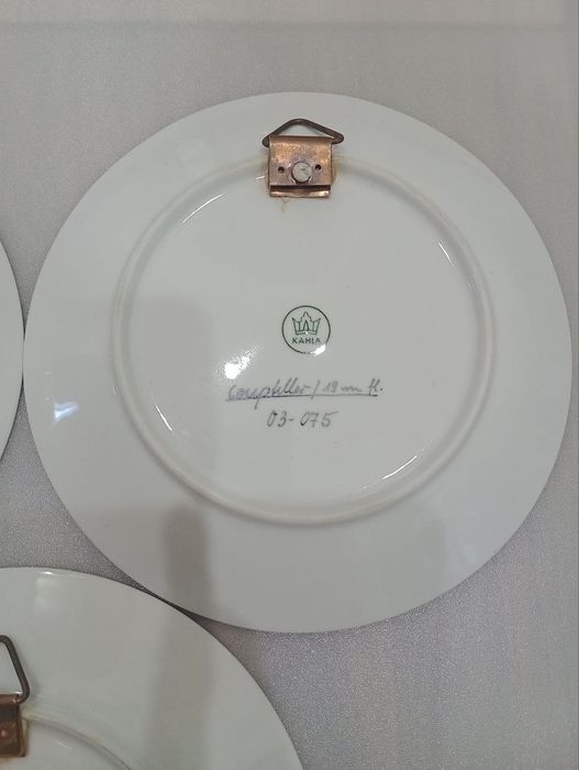 Тарелки Фарфор. ГДР KAHLA. "Рыбки"