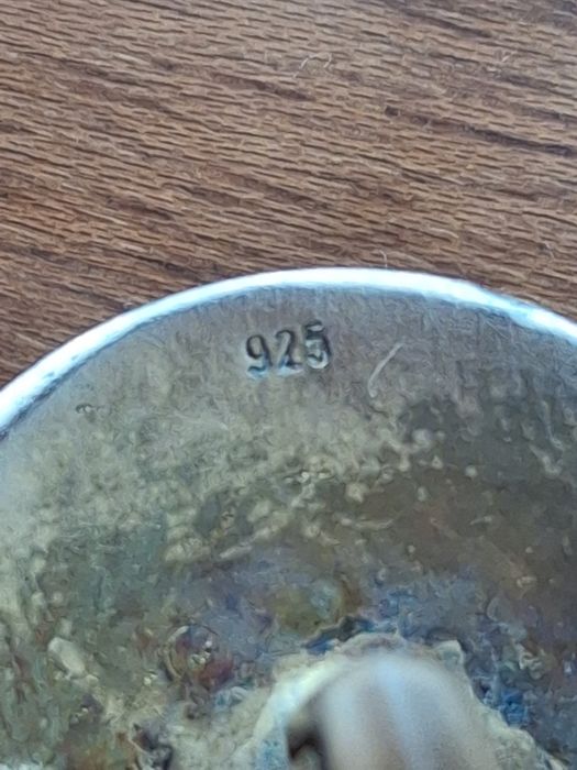 Запонки серебряные 925