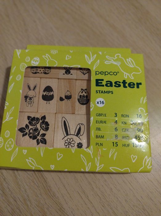 Stemple drewniane wielkanocne 16 szt