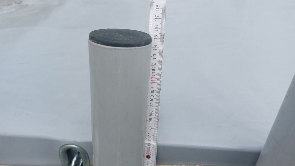 Słupki parkingowe 4 szt. stalowe ocynk malowane proszkowo