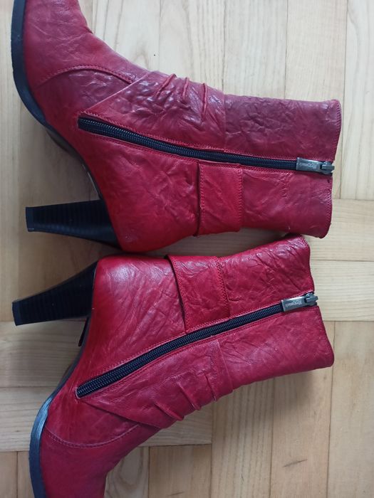 Kozaki botki damskie 37 skóra