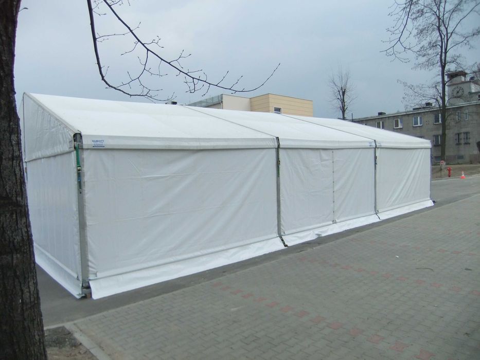 Używana hala namiotowa 8x16x2,5m pcv