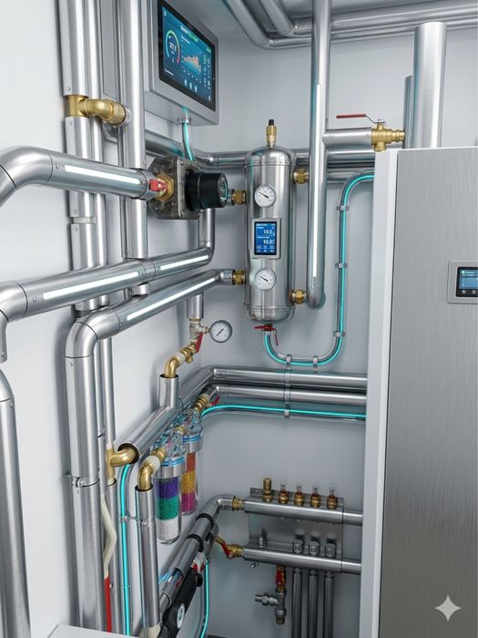 Pompy Ciepła  Studnie Glebinowe Usługi koparką Instalacje Grzewcze