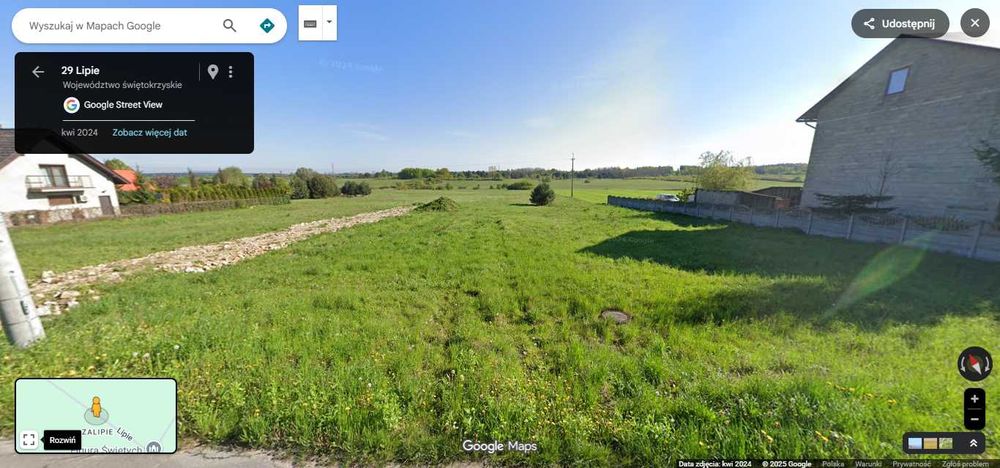 Działka 1,0406ha Brudzów gmina Morawica